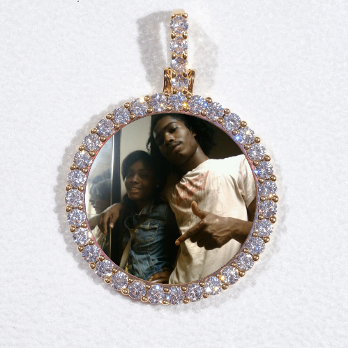 3D CIRCLE CUSTOM PICTURE PENDANT SMALL SIZE
