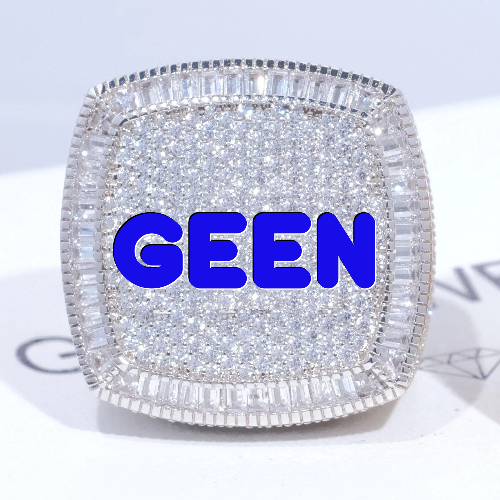 CUSTOM LETTER 3D ICED RING