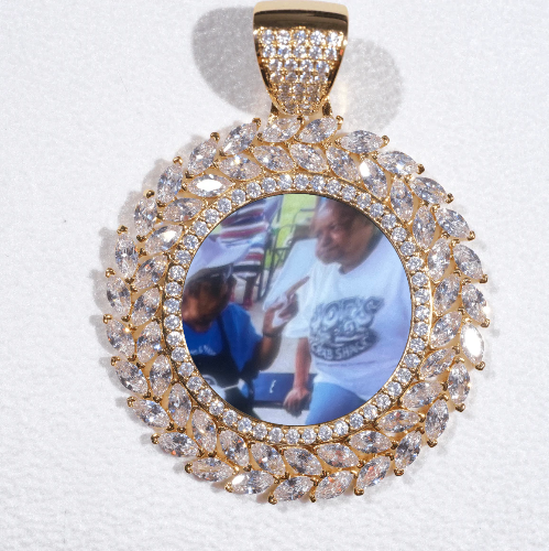 Large 3D Wheat Ear Custom Picture Pendant