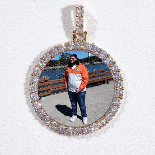 3D CIRCLE CUSTOM PICTURE PENDANT SMALL SIZE