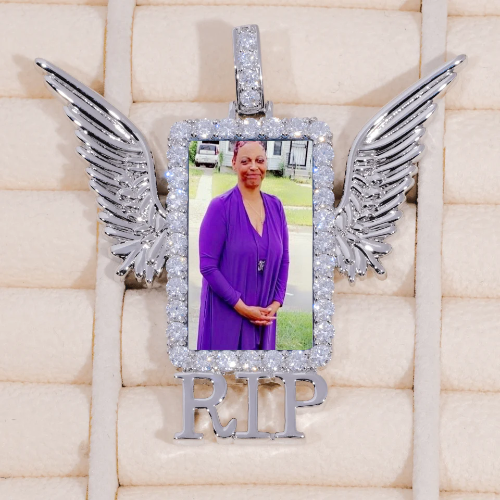 RIP WING 3D CUSTOM PICTURE PENDANT