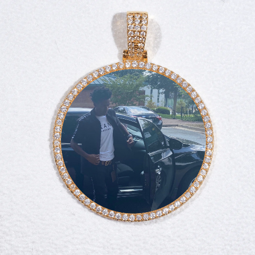 MEDIUM 3D CIRCLE CUSTOM PICTURE PENDANT