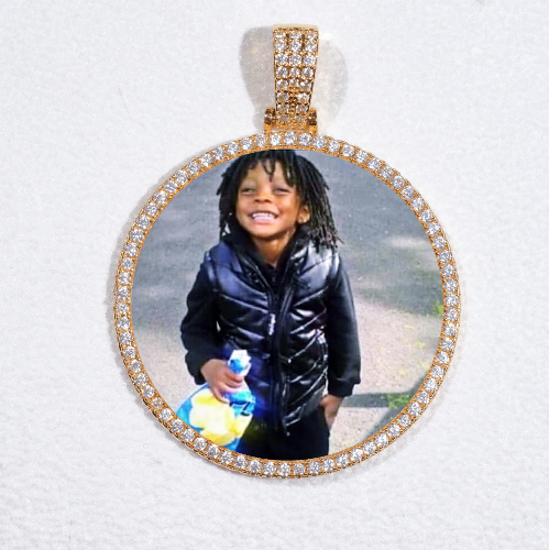MEDIUM 3D CIRCLE CUSTOM PICTURE PENDANT