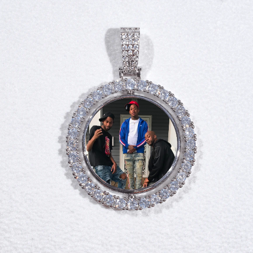 3D Spinning 2-Faced Custom Picture Pendant