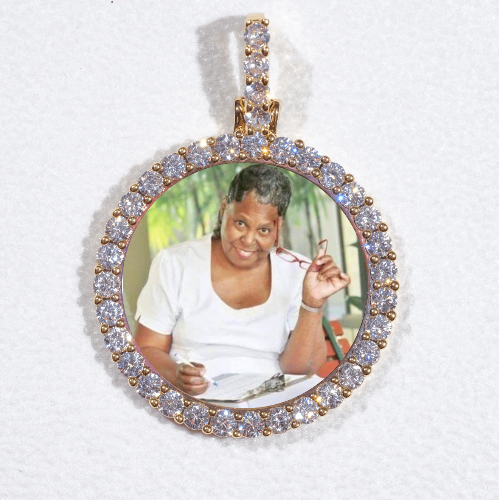 3D CIRCLE CUSTOM PICTURE PENDANT SMALL SIZE