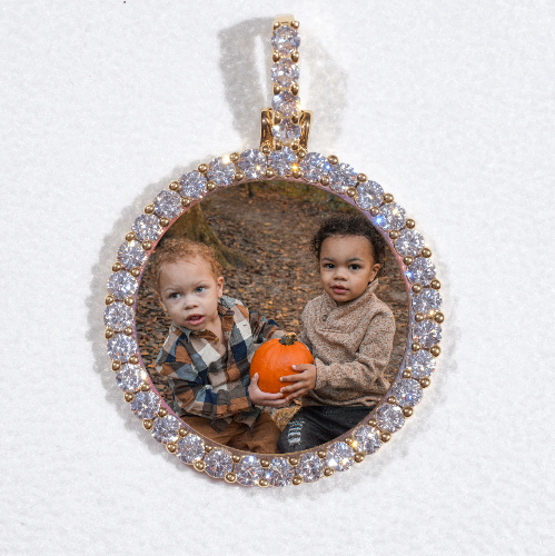3D CIRCLE CUSTOM PICTURE PENDANT SMALL SIZE