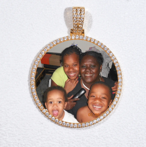 MEDIUM 3D CIRCLE CUSTOM PICTURE PENDANT