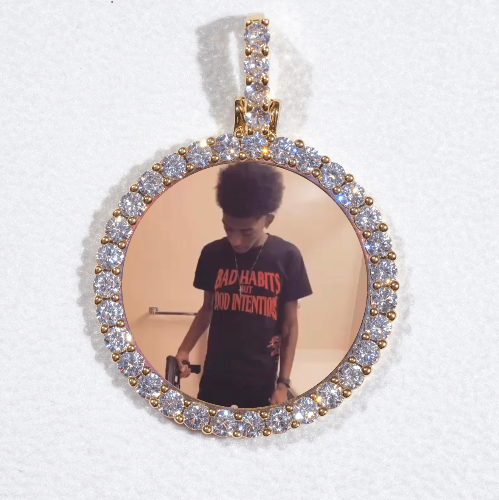 3D CIRCLE CUSTOM PICTURE PENDANT SMALL SIZE