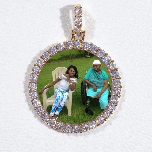 3D CIRCLE CUSTOM PICTURE PENDANT SMALL SIZE