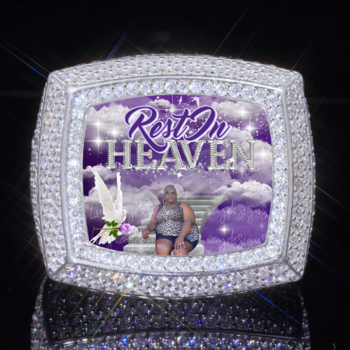 3D CUSTOM PICTURE ICED RING