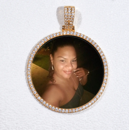 MEDIUM 3D CIRCLE CUSTOM PICTURE PENDANT