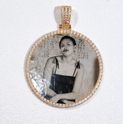 MEDIUM 3D CIRCLE CUSTOM PICTURE PENDANT