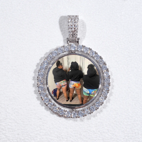 3D Spinning 2-Faced Custom Picture Pendant