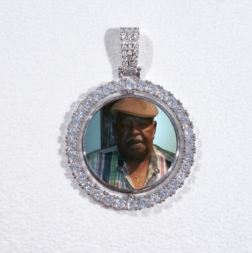 3D Spinning 2-Faced Custom Picture Pendant
