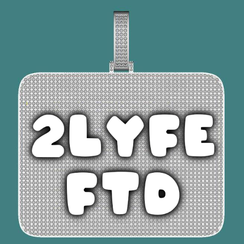 CUSTOM LETTER NECKLACE 3D BIG SQUARE