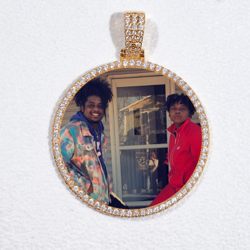 MEDIUM 3D CIRCLE CUSTOM PICTURE PENDANT
