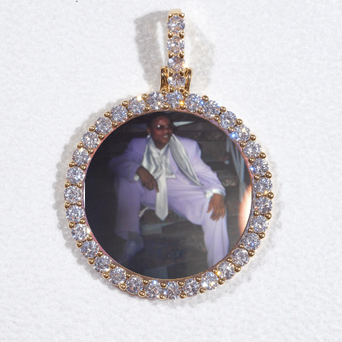 3D CIRCLE CUSTOM PICTURE PENDANT SMALL SIZE