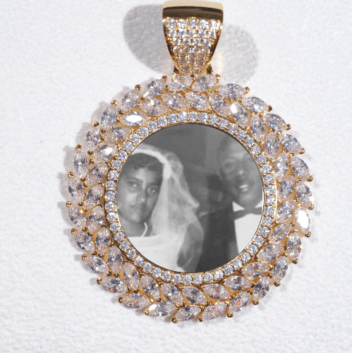Large 3D Wheat Ear Custom Picture Pendant