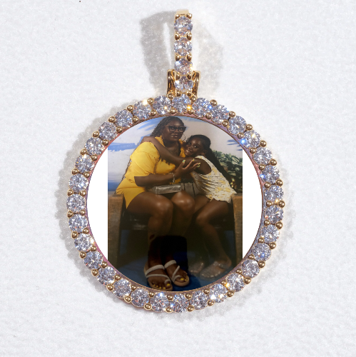 3D CIRCLE CUSTOM PICTURE PENDANT SMALL SIZE