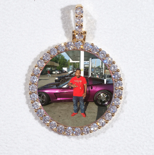 3D CIRCLE CUSTOM PICTURE PENDANT SMALL SIZE