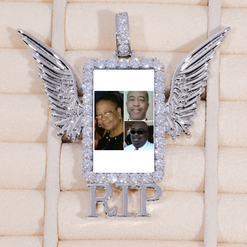 RIP WING 3D CUSTOM PICTURE PENDANT
