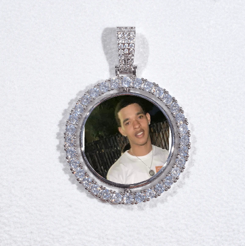3D Spinning 2-Faced Custom Picture Pendant