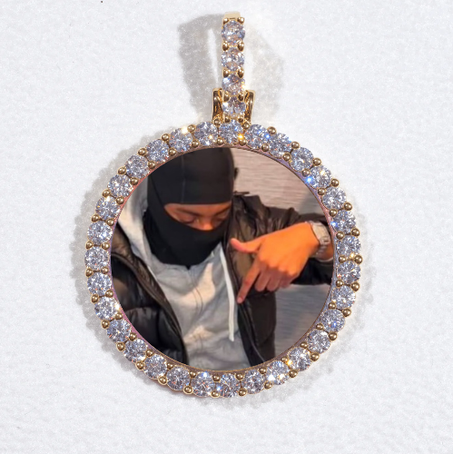 3D CIRCLE CUSTOM PICTURE PENDANT SMALL SIZE