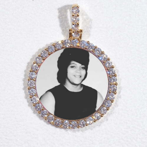 3D CIRCLE CUSTOM PICTURE PENDANT SMALL SIZE