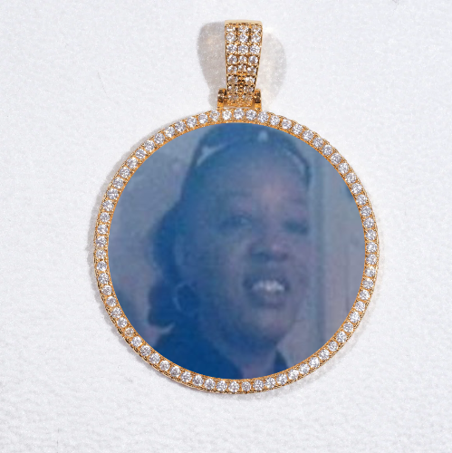 MEDIUM 3D CIRCLE CUSTOM PICTURE PENDANT