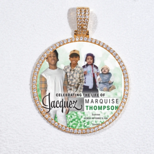 MEDIUM 3D CIRCLE CUSTOM PICTURE PENDANT