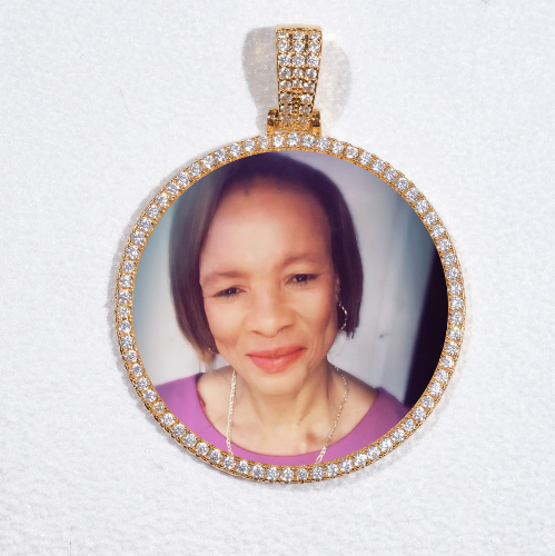 MEDIUM 3D CIRCLE CUSTOM PICTURE PENDANT