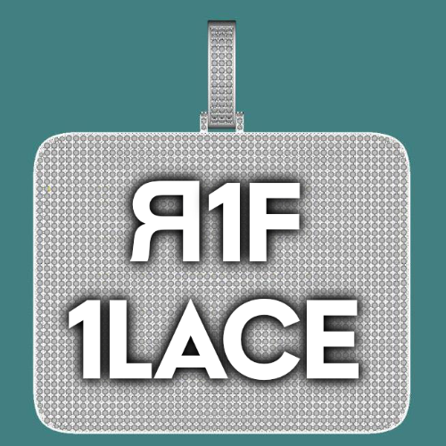 CUSTOM LETTER NECKLACE 3D BIG SQUARE