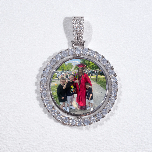3D Spinning 2-Faced Custom Picture Pendant