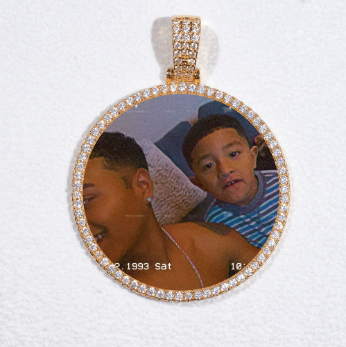 MEDIUM 3D CIRCLE CUSTOM PICTURE PENDANT