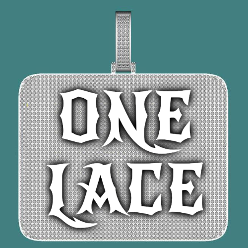 CUSTOM LETTER NECKLACE 3D BIG SQUARE