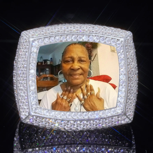 3D CUSTOM PICTURE ICED RING