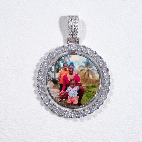 3D Spinning 2-Faced Custom Picture Pendant