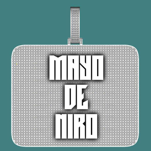 CUSTOM LETTER NECKLACE 3D BIG SQUARE
