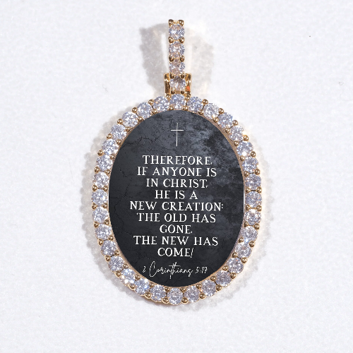 3D Oval Custom Picture Pendant