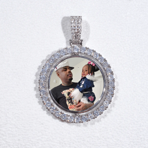 3D Spinning 2-Faced Custom Picture Pendant