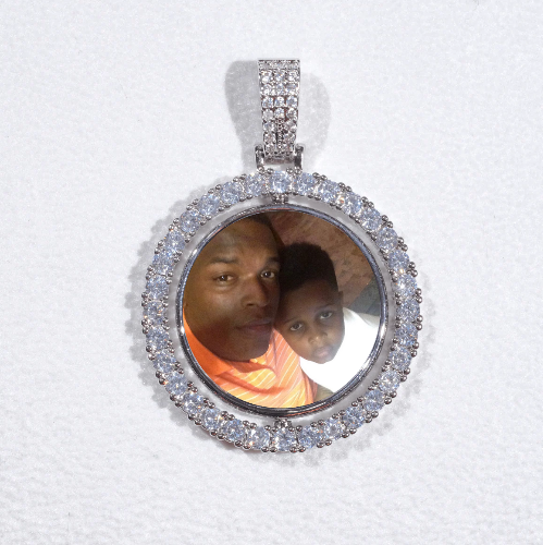 3D Spinning 2-Faced Custom Picture Pendant