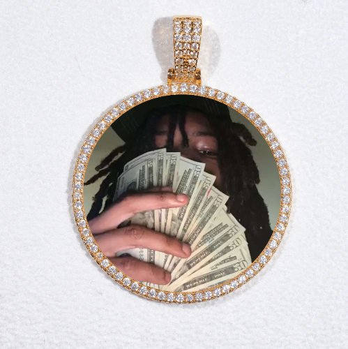 MEDIUM 3D CIRCLE CUSTOM PICTURE PENDANT