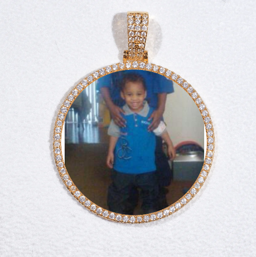 MEDIUM 3D CIRCLE CUSTOM PICTURE PENDANT