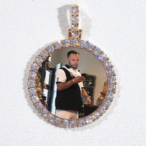 3D CIRCLE CUSTOM PICTURE PENDANT SMALL SIZE