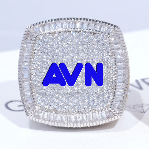 CUSTOM LETTER 3D ICED RING