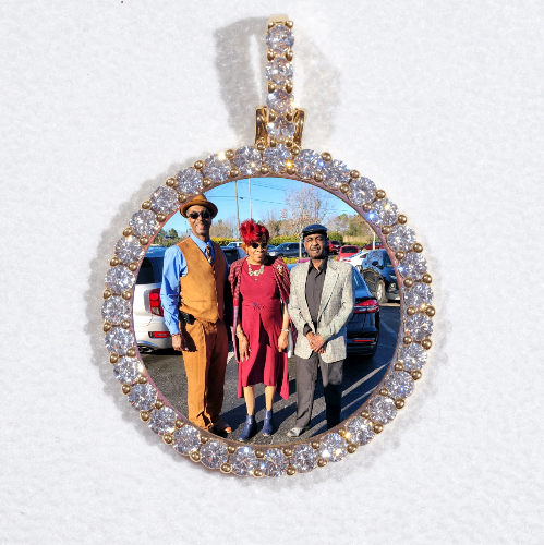3D CIRCLE CUSTOM PICTURE PENDANT SMALL SIZE