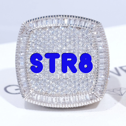 CUSTOM LETTER 3D ICED RING