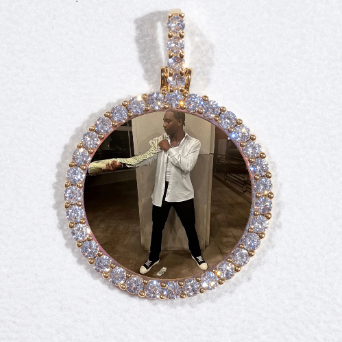 3D CIRCLE CUSTOM PICTURE PENDANT SMALL SIZE