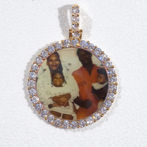 3D CIRCLE CUSTOM PICTURE PENDANT SMALL SIZE