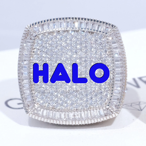 CUSTOM LETTER 3D ICED RING